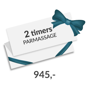 2 timers parmassage gavekort