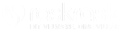 RaskRask logo hvidt