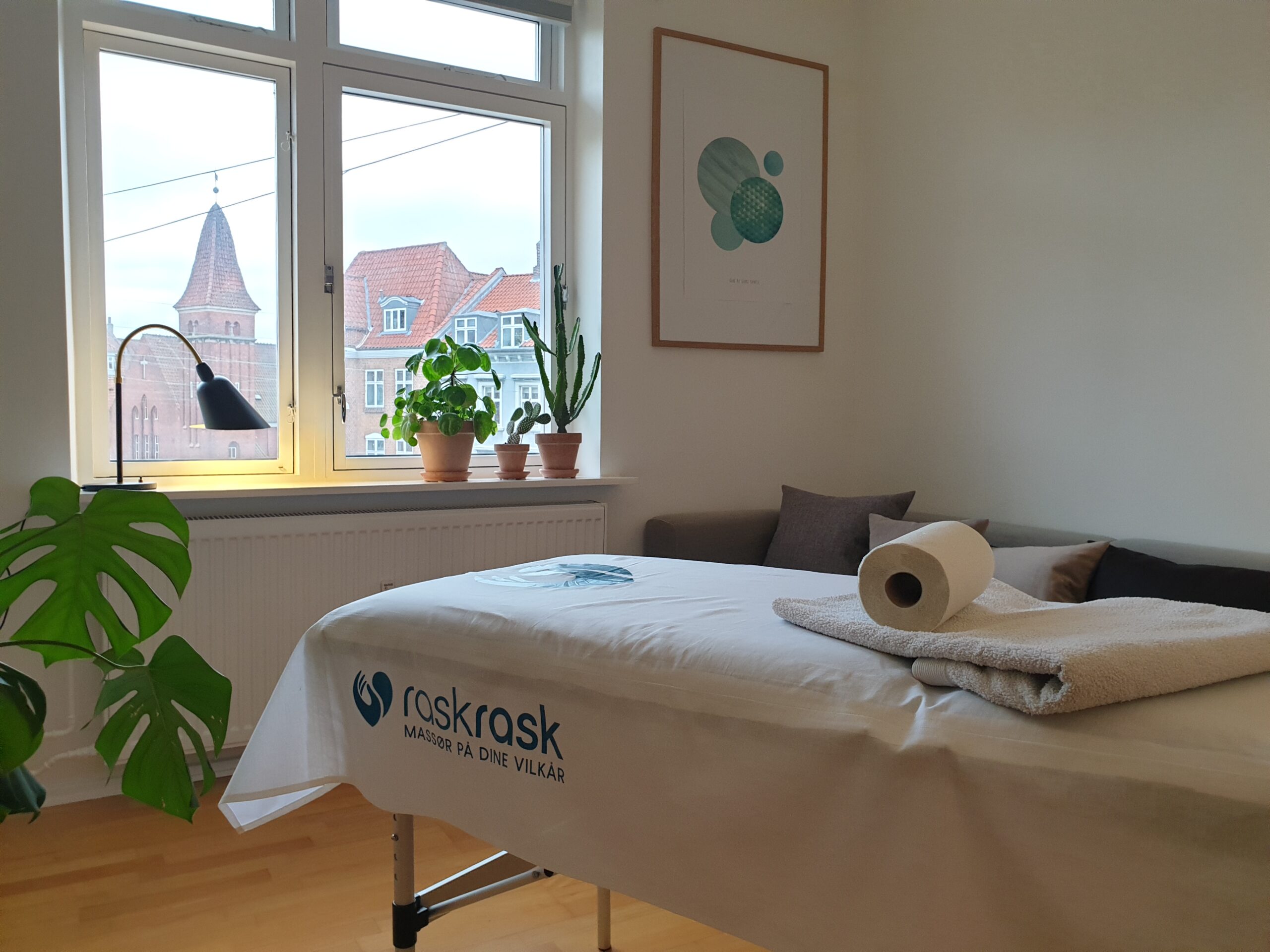 Massagebriks i kundens hjem i Kastrup